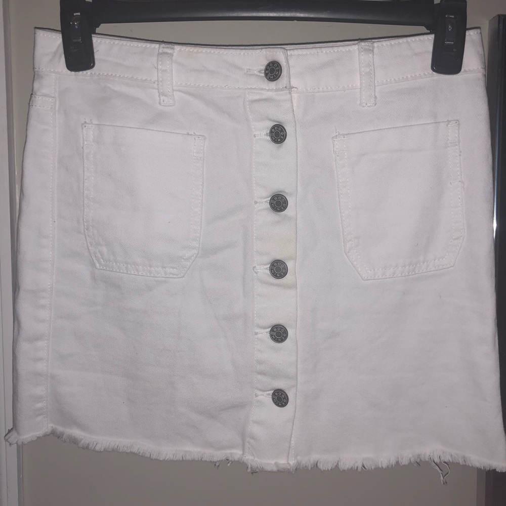 Urban Outfitters white button up skirt